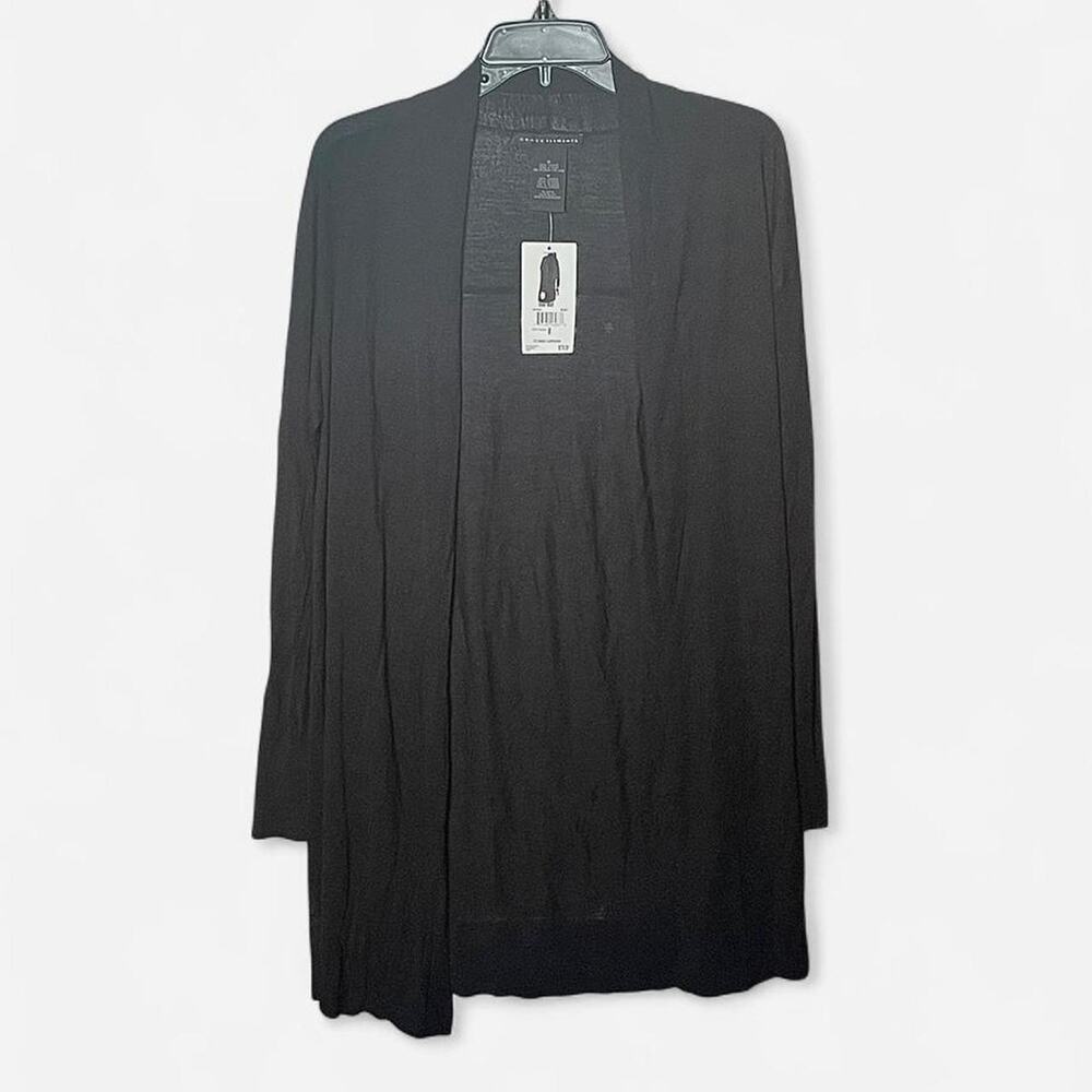 Grace Elements Black Semi-Sheer Long Sleeve Flyaway Cardigan NWT – Size M